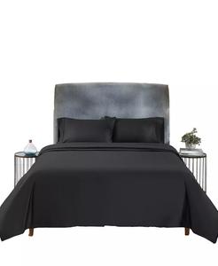 Комплект постельного белья из мягкого хлопка — плотность нитей 400, 100 % хлопковый сатин California Design Den, черный