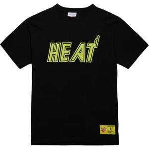 Mitchell Ness Футболка Mitchell & Ness x NBA Miami Heat Neon Nights Premium мужская black
