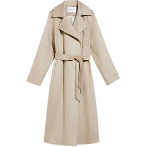 MaxMara Вельветовая куртка женская бежевая с воротником-стойкой умеренная