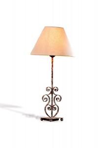 Настольная лампа Clamart лен/антик коричневый Loberon, лен/античный коричневый