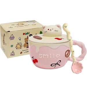 Кружки KAWASIMAYA, [мультиколор Box]Sweetie Kitten Cup+Small Spoon
