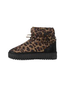 Зимние ботинки TULIP6082 коричневого цвета с принтом пантера черного цвета Ilse Jacobsen