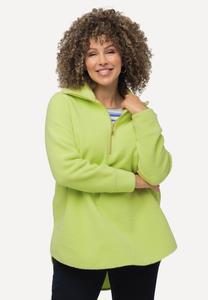 Флисовый джемпер FLEECESHIRT MIT ZIPPER Ulla Popken, зеленый