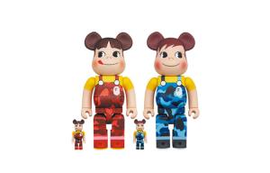 Be@rbrick BAPE Peko-chan Зеленый 100% и 400%, 4 шт.