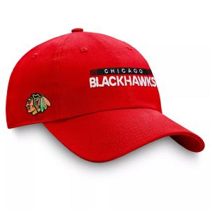 Мужская регулируемая кепка Fanatics красного цвета с логотипом Chicago Blackhawks Authentic Pro Rink