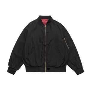 NEVER RULE Куртка Unisex Black Baseball Collar Moderate