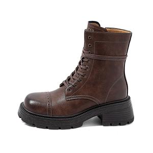 COMELY Ботинки Martin женские, черно-коричневые