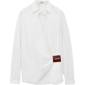 Драпированная рубашка LOEWE, белый