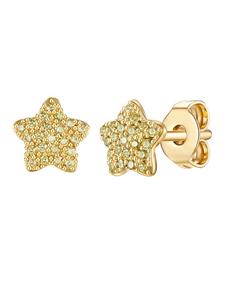 Позолоченные серьги-гвоздики с драгоценными камнями Glanzstücke München