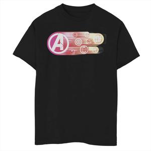 Футболка с графическим изображением «Мстители: Финал» для мальчиков 8–20 лет с символами команды «Мститель» Marvel