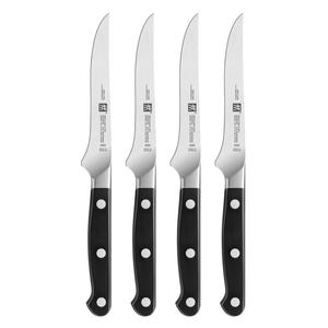 Набор из 4 ножей для стейка ZWILLING Pro 4,5 дюйма, Black/Stainless Steel-4-Pc