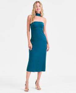 Платье-шарф без бретелей с прямым вырезом для девочек-подростков SENI & CADE, Teal