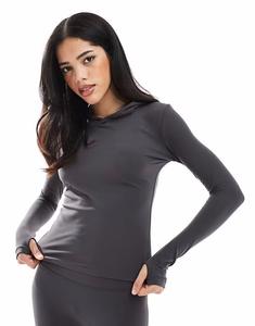 Толстовка с капюшоном Agon графитово-серого цвета