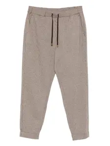 Спортивные брюки Condor с узором "гусиная лапка" Marina Rinaldi, коричневый