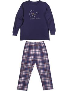 Erwin Müller Детская пижама из трикотажа, темно-синего цвета