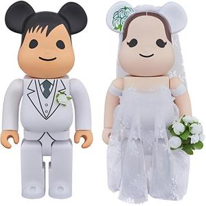 BE@RBRICK Bearbrick Greeting Marriage 2 Plus White