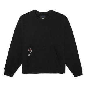 Свитер ap otw test fleece crew sweater 'black white' Vans, черный