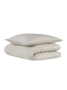 Uncover by Schiesser Комплект постельного белья из атласа "Пунто" бежевого цвета