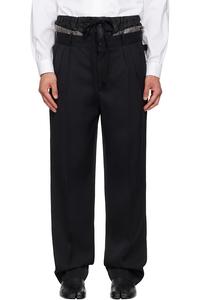 Брюки с «анонимностью подкладки» Maison Margiela, черный