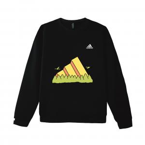 Adidas Толстовка с длинными рукавами, унисекс, черная