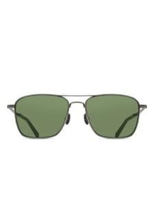 Солнцезащитные очки в квадратной оправе Matsuda, серебряный