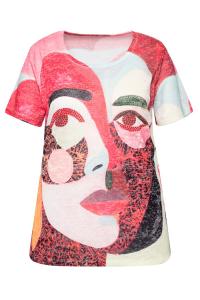 Футболка MIAMODA, Neon red