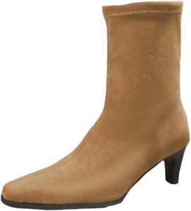 Модные женские ботильоны на тонком высоком каблуке, с квадратным носком и боковой молнией. Подходят для осенних и зимних образов. SPKFHD, Khaki