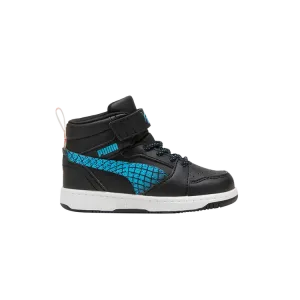 Кроссовки Rebound V6 Mid Toddler, цвет Black Flame Flicker