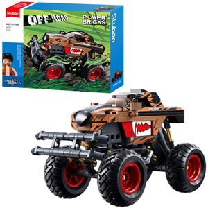 Sluban Monster Truck блокирует автомобиль с приводом от снежного человека 269 El