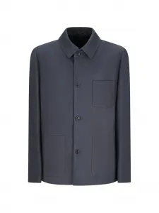 Рубашка-куртка с карманами Lardini, серый