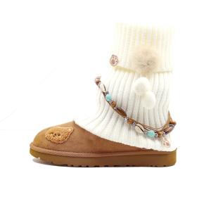 Классические мини Bear Fairy Tale термостойкие устойчивые к истиранию короткие зимние ботинки women's UGG, Bear Fairy Tale