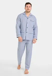 Мужская длинная пижама из серой ткани El Búho Nocturno, серый