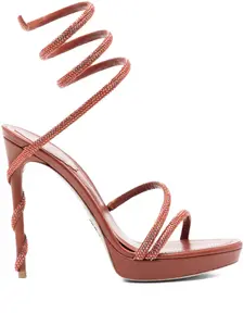 Сандалии Margot 130 мм René Caovilla, коричневый