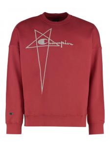 Толстовка из коллаборации с Champion Rick Owens X Champion, красный