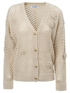 Influencer Вязаный кардиган в бежевом цвете