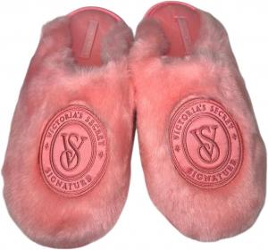 Victoria's Secret закрытые тапочки с искусственным мехом, цвет Pink New, Passion Pink