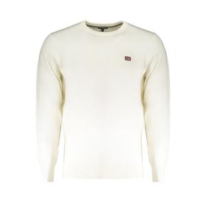 Белый шерстяной мужской свитер Geographical Norway