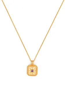 Колье February Birthstone с подвеской Missoma, золотистый