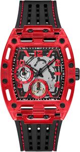 GUESS Мужские часы Trend Tonneau 43mm, Black/Red/Black