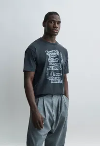 Футболка с принтом The Kooples, Black Washed