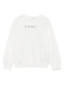 Свитшот с логотипом Pinko Kids, белый