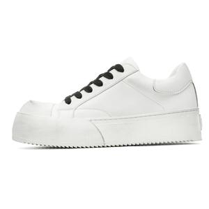 KUNGFUDEER Кроссовки для скейтбординга Cool Play Collection, увеличивающие рост, с противоскользящим эффектом, унисекс, белые, состаренные