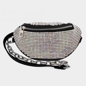 Блестящая искусственная кожаная сумка через плечо FASHNZFAB, мультиколор