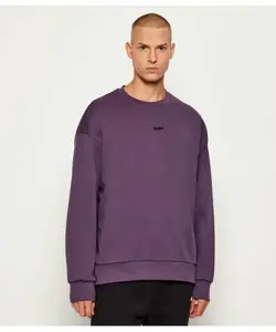 Толстовка Стенсона Oversize fit Boss Green, фиолетовый