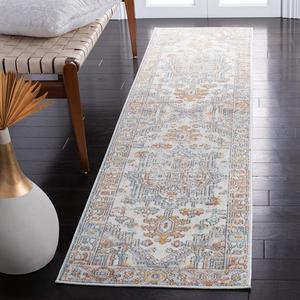 Ковер-дорожка SAFAVIEH, 61 x 244 см,  Aria Collection Beige/Grey ARA580B Oriental Medallion Distressed Non-Shedding для прихожей, гостиной, спальни