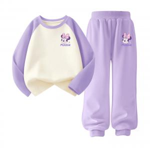 Детская повседневная спортивная одежда Disney, фиолетовый