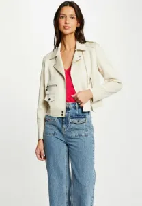 Короткая легкая куртка на молнии Morgan, Beige Clair