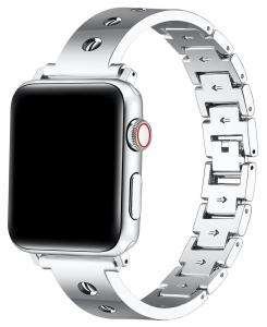 Браслет Quinn из нержавеющей стали для Apple Watch Posh Tech, Silver