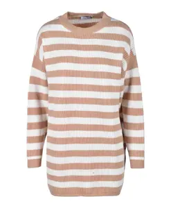 Шерстяной вязаный свитер Weili Zheng, бежевый