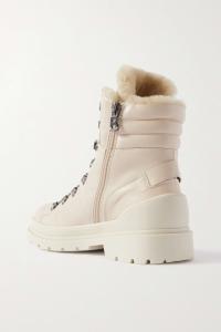 BOGNER St. Moritz 9 кожаные ботильоны на подкладке из овчины, бежевый